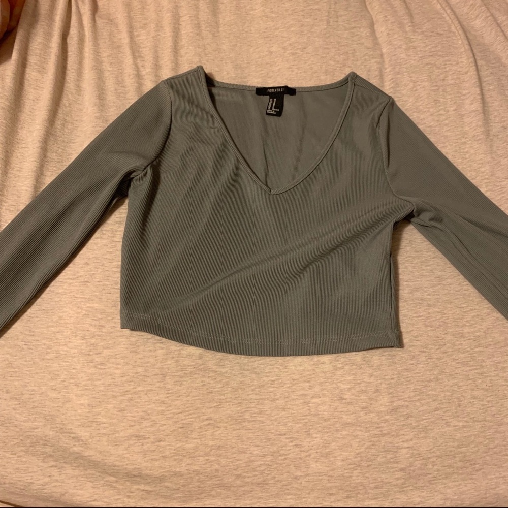 Long sleeve crop top